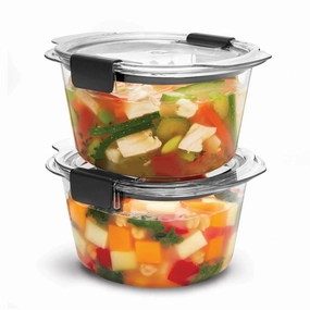 2pk 3.5c Brilliance Round Food Storage Containers