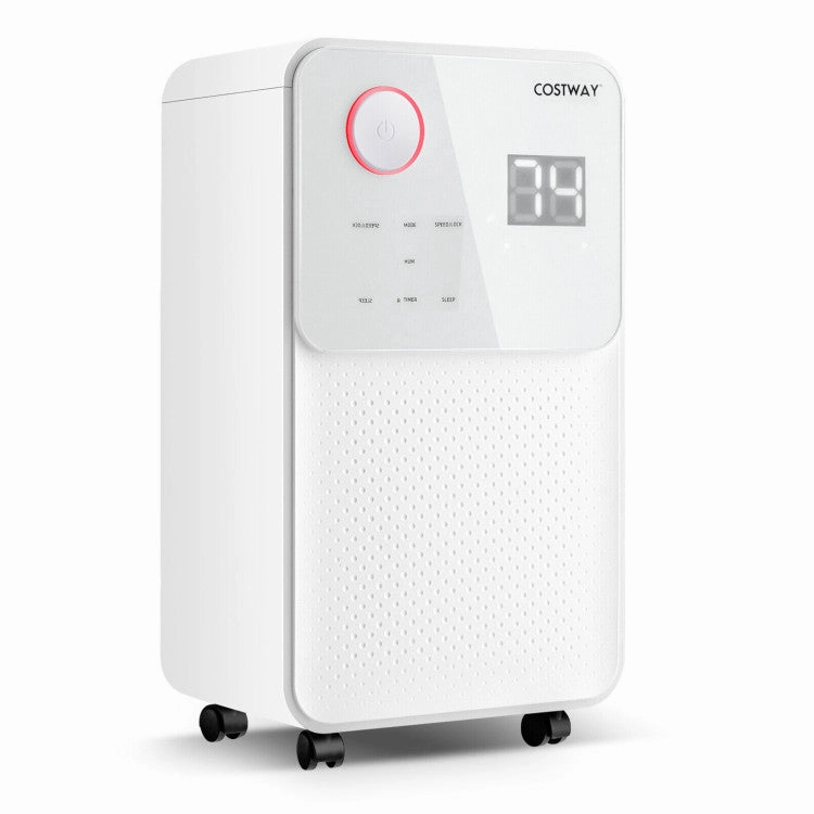 32 Pints 2000 Sq. Ft Dehumidifier for Home and Basements With 3-Color Digital Display-White