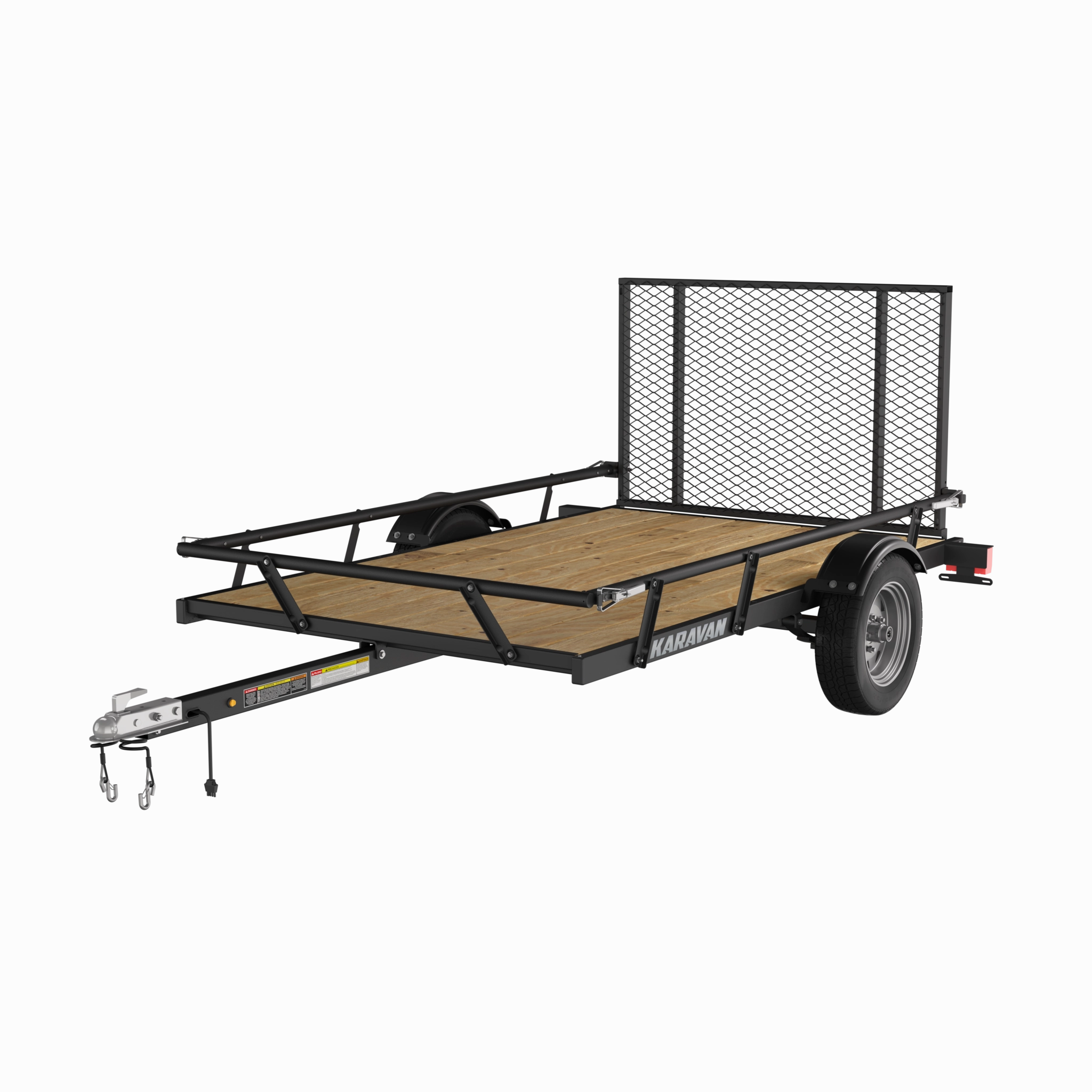 5 X 8 Ft. Steel Utility Trailer W/ Slide Rail