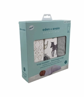 Aden   Anais Essentials Easy Wrap Swaddle, 0-3 Months, Toile