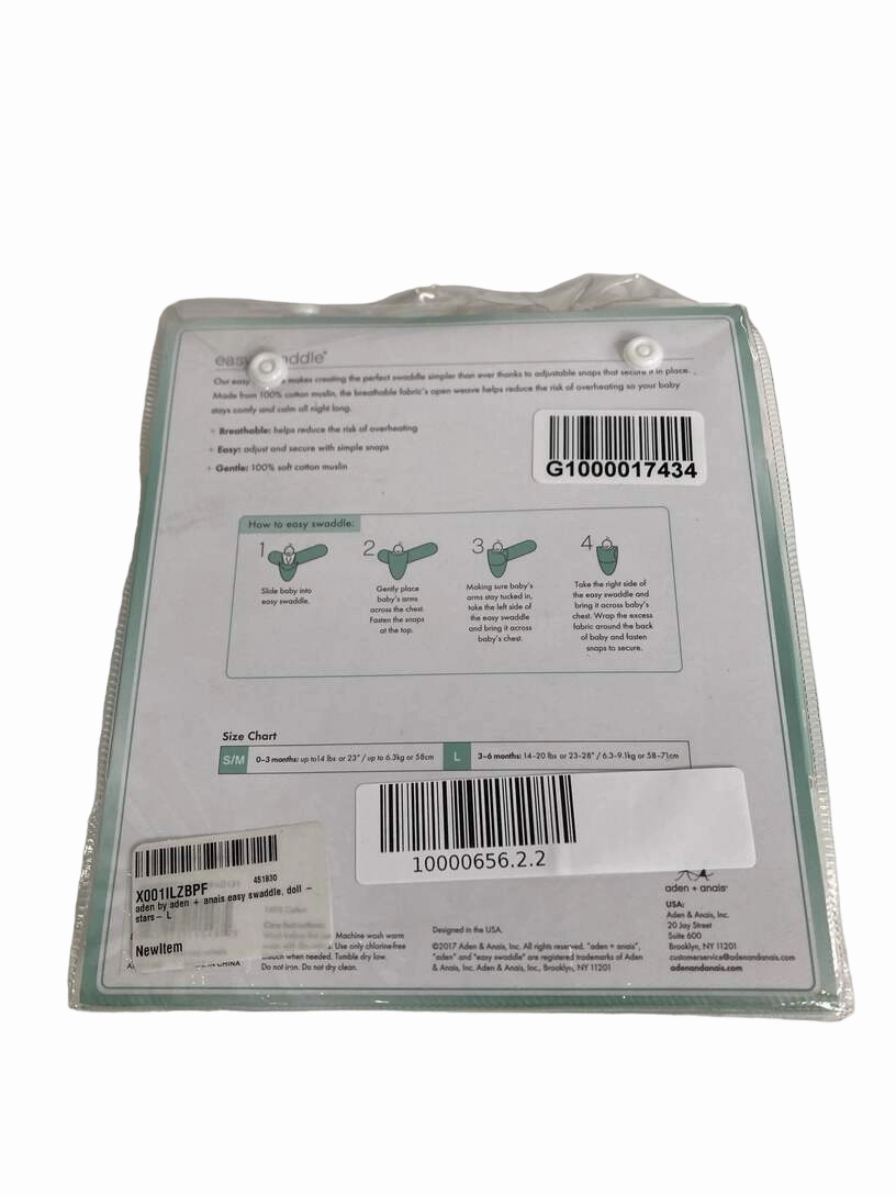 Aden   Anais Essentials Easy Wrap Swaddle, 4-6 Months, Rising Star