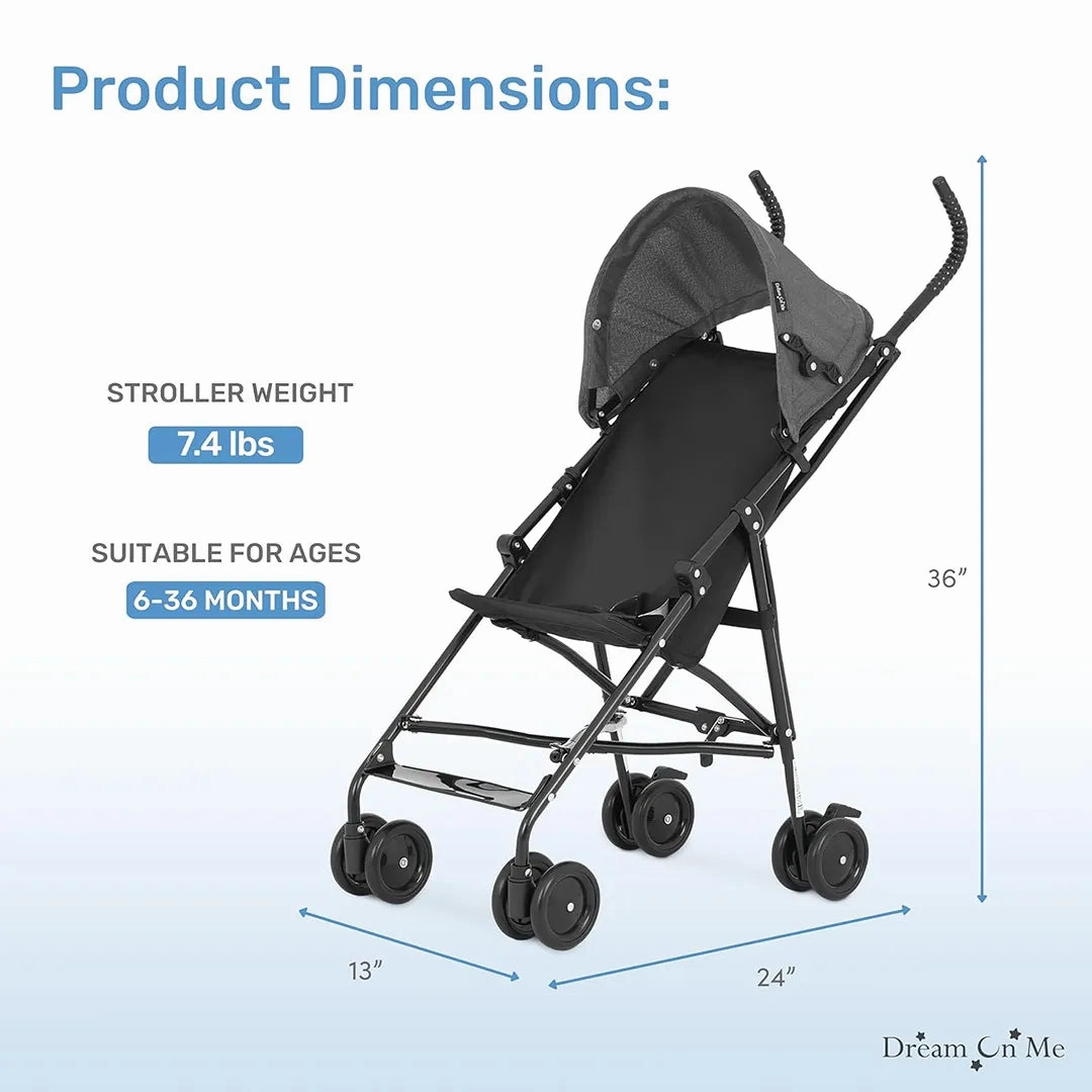 Aero Travel Lightweight Umbrella Stroller - Black