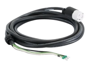 APC InfraStruXure Whips - Power cable - bare wire to NEMA L6-30 (F) - 25 ft - black - Canada, United States - for P/N: SRT10KXLTW, PDW25L6-30C