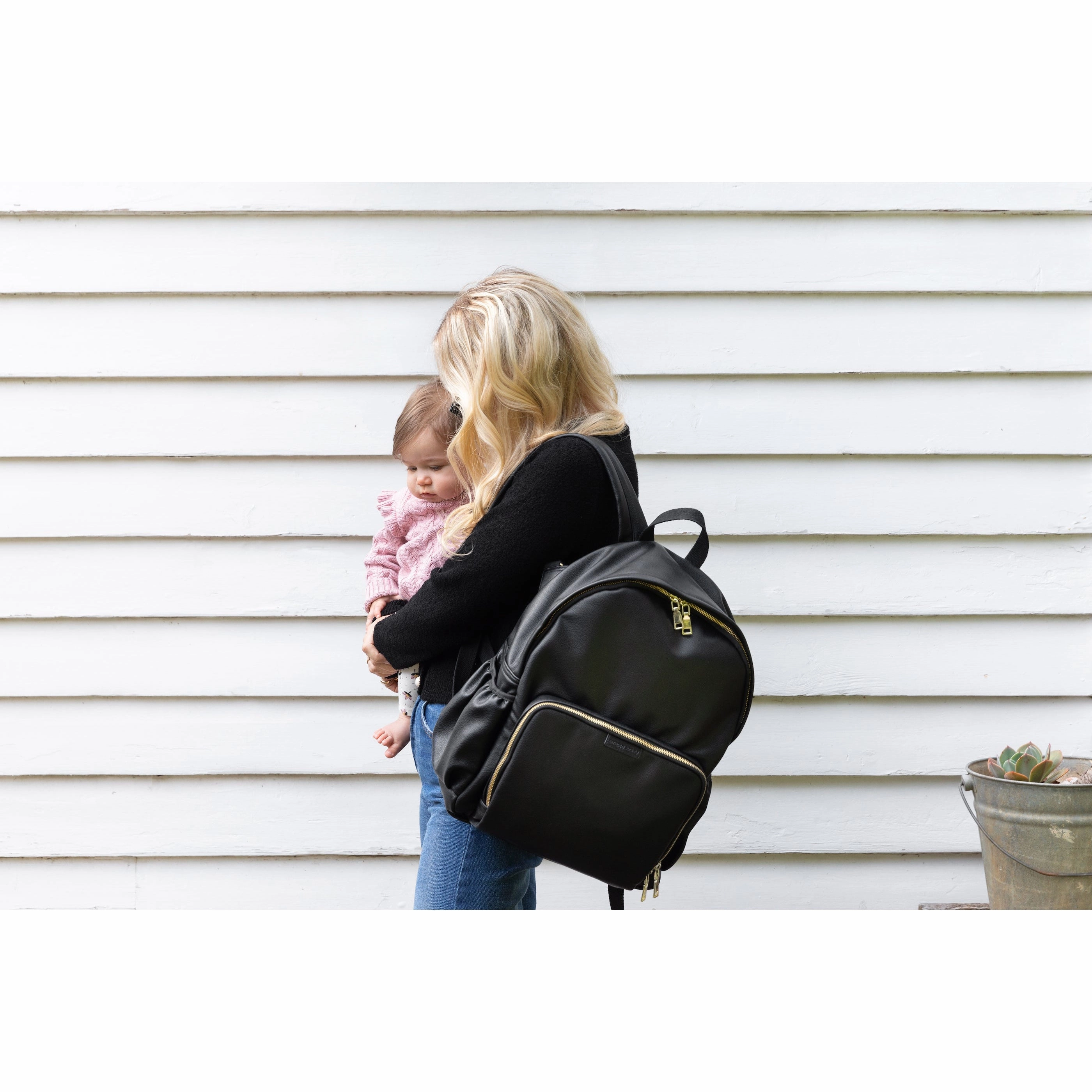 Baby Bag Backpack - Vegan Leather