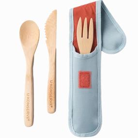 Bamboo Cutlery Set - Seafoam
