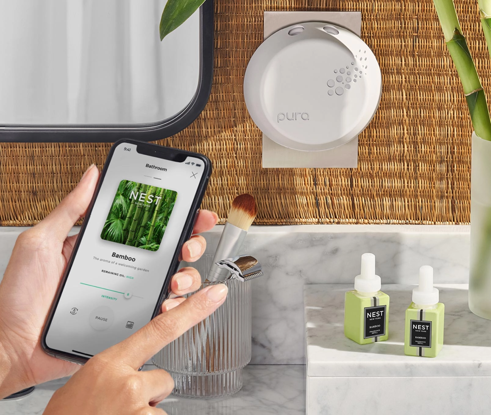 Bamboo Refill Duo for NEST x Pura Smart Home Fragrance Diffuser - Smart Vials