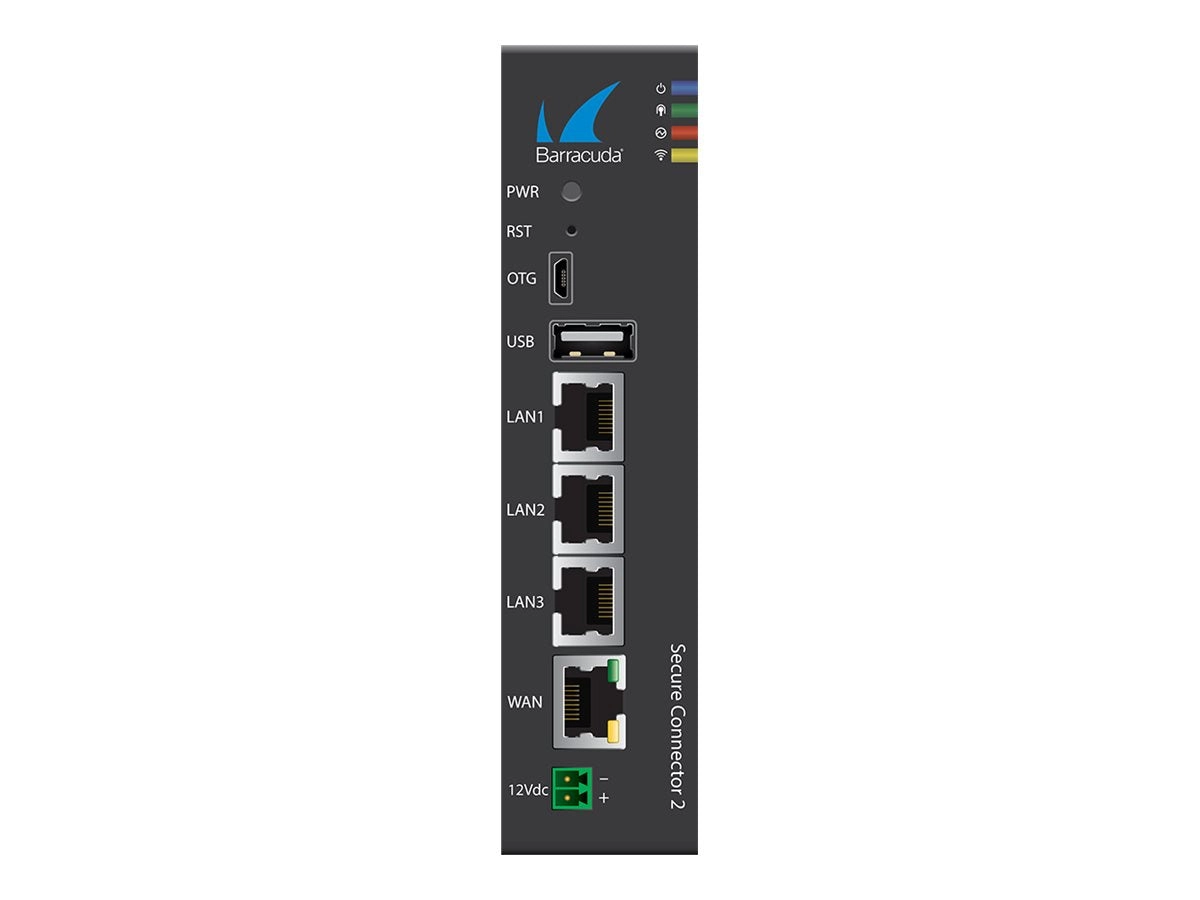 Barracuda Secure Connector SC2.0 - Security appliance - 3 ports - 1GbE - DC power - rail mountable BNGFSC20A