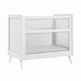 Breathable™ Mesh 2-in-1 Mini Crib — White — Greenguard Gold Certified