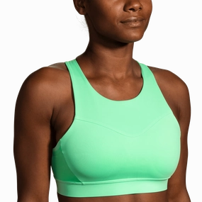 Brooks Drive 3 Pocket Run Bra - Neo Green