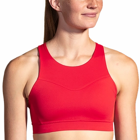 Brooks Drive 3 Pocket Run Bra - Salsa