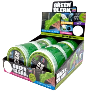 Car Putty Green Clean Car and Technology Slime - 6 Pieces Per Retail Ready Display 23718