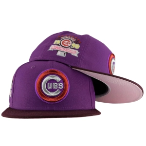 Chicago Cubs Grape Maroon New Era 59FIFTY Fitted Hat