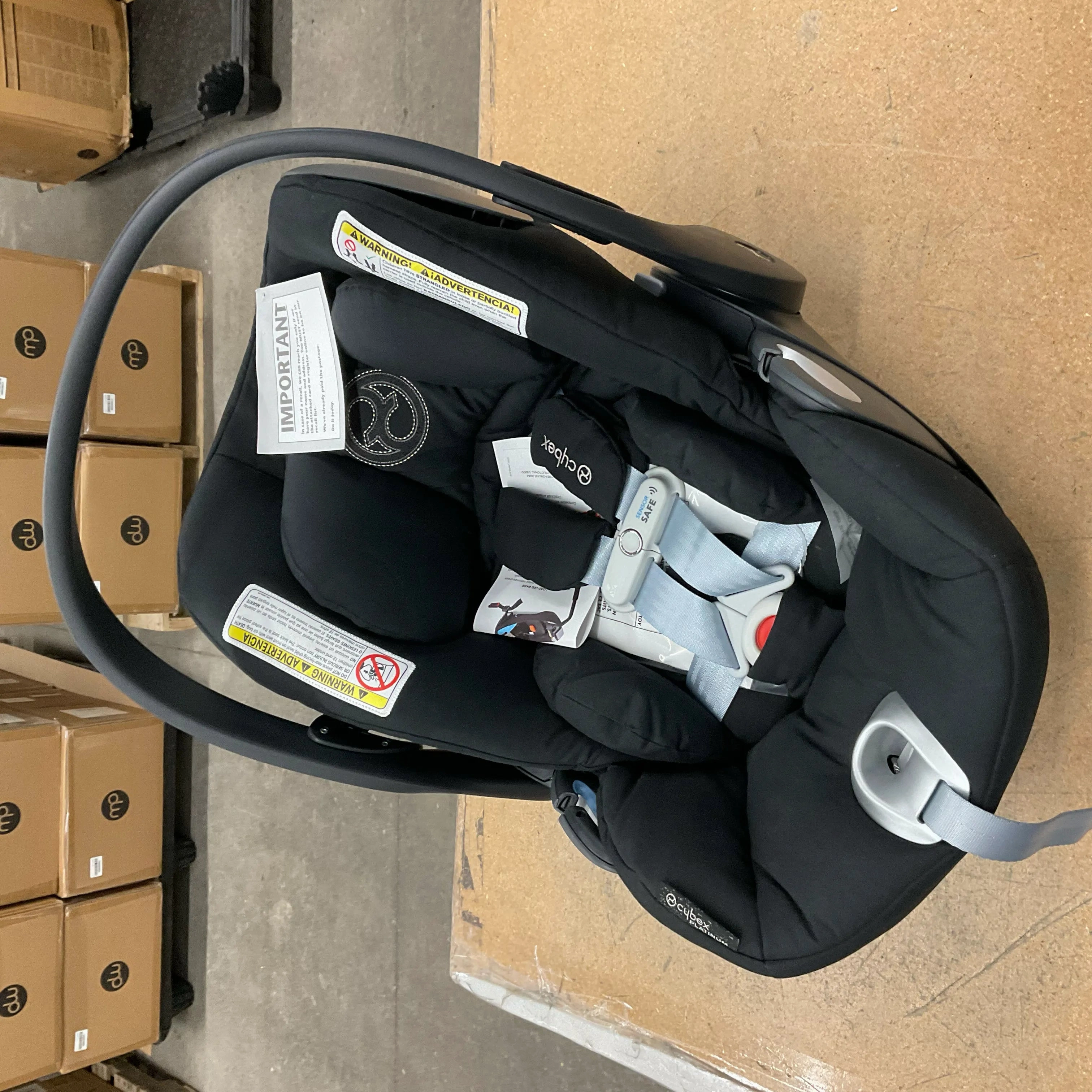 Cloud Q SensorSafe Infant Car Seat - Stardust Black (See Description)