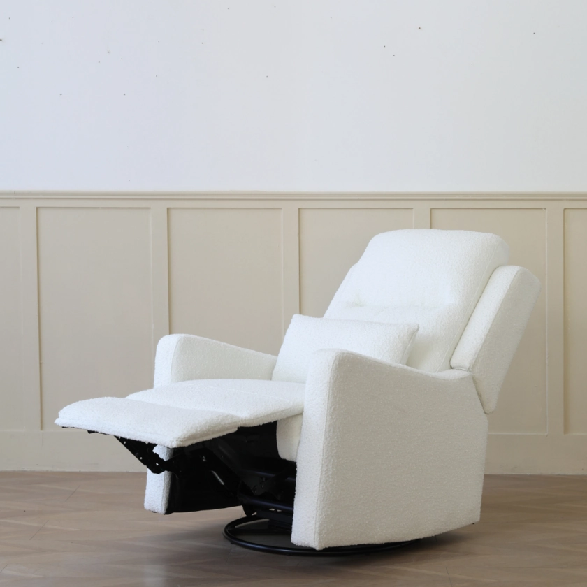 COCOON Rio Recliner Glider Chair In Boucle