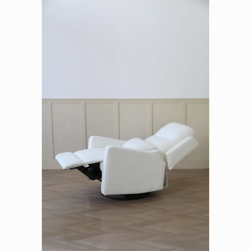COCOON Rio Recliner Glider Chair In Boucle