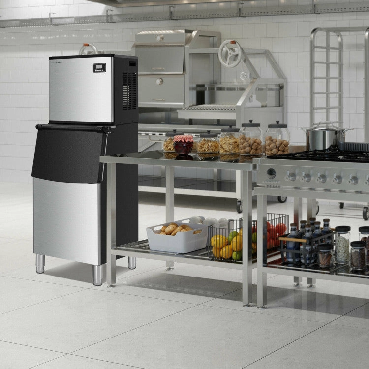 Costway 353LBS/24H Split Commercial Ice Maker with 198 LBS Storage Bin
