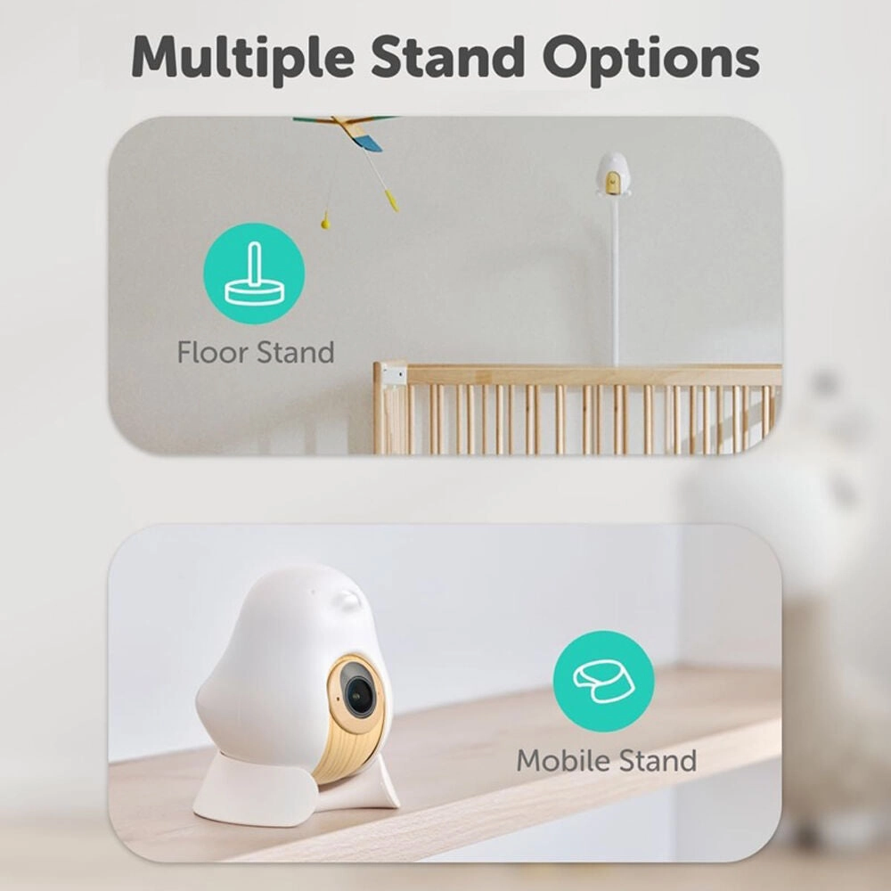 CuboAi 2025 Smart Baby Monitor 3 Floor Stand Set