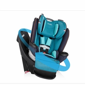 Evenflo Gold Revolve 360 Extend All-in-One Rotating Convertible Car Seat with SensorSafe- Sapphire Blue