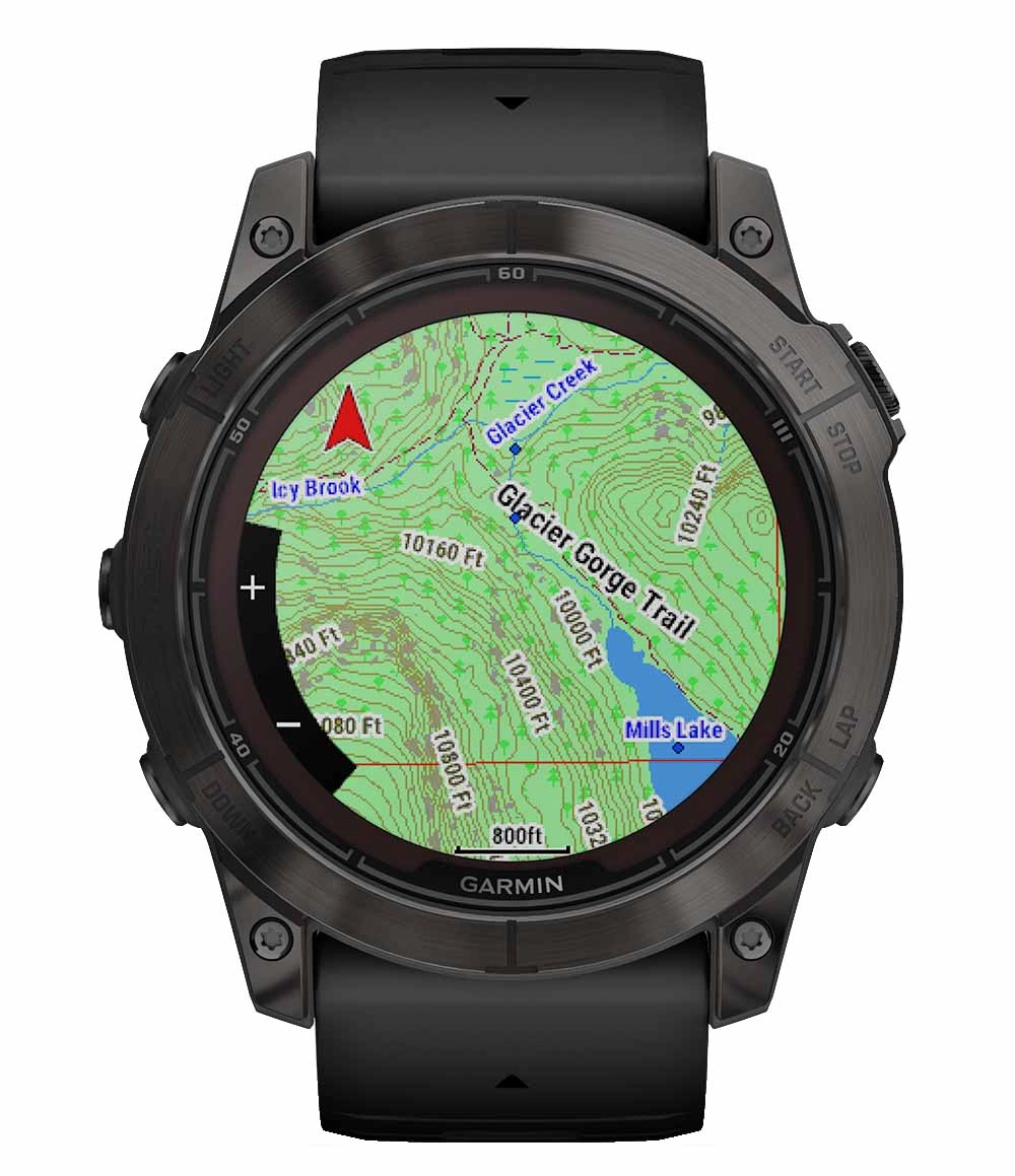 Fenix 7X Pro Saph Solar Crbn Gry Ti w/ Black Band