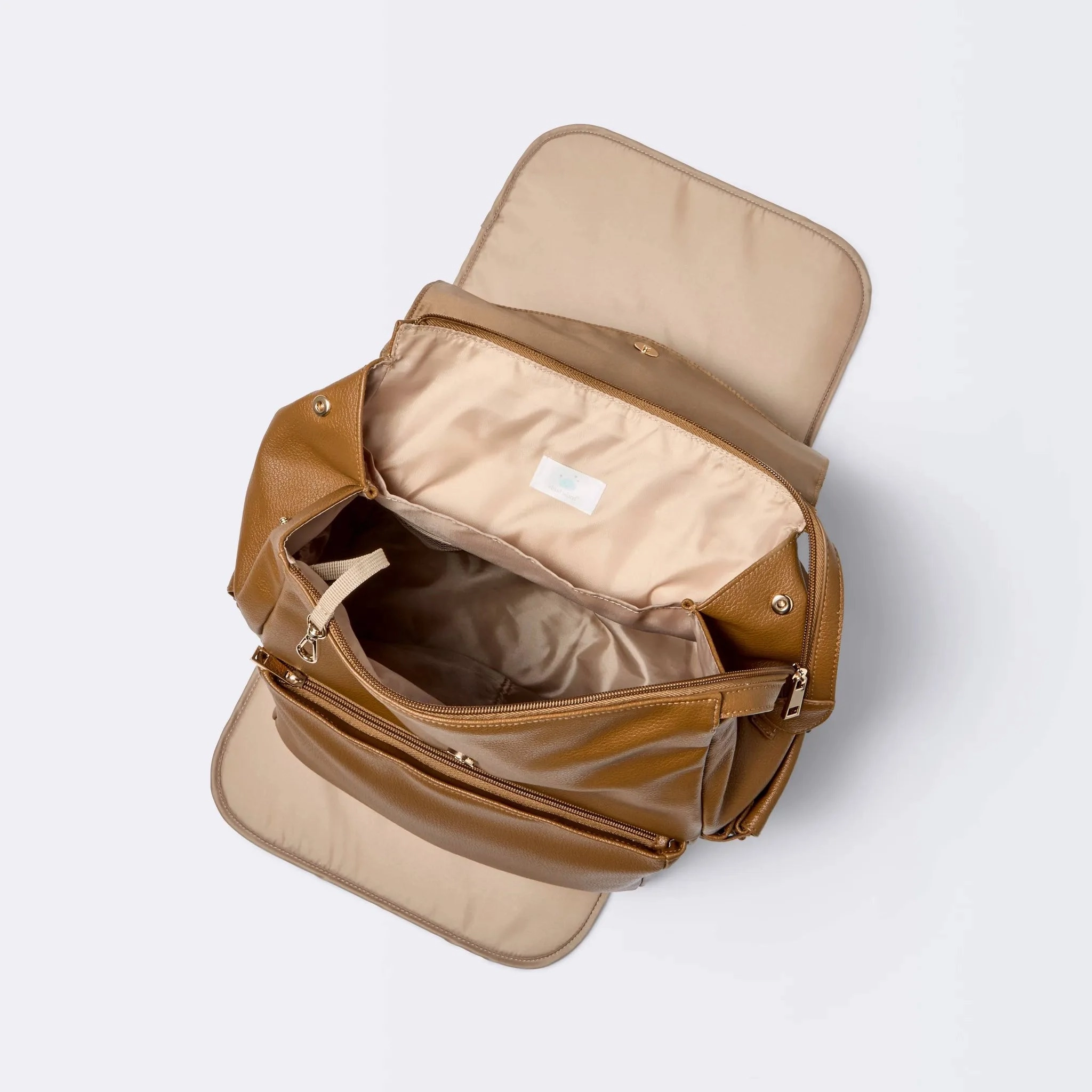 Flap Top Diaper Backpack - Cognac - ™