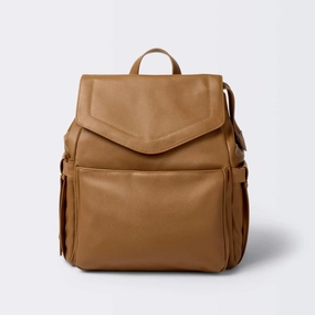 Flap Top Diaper Backpack - Cognac - ™