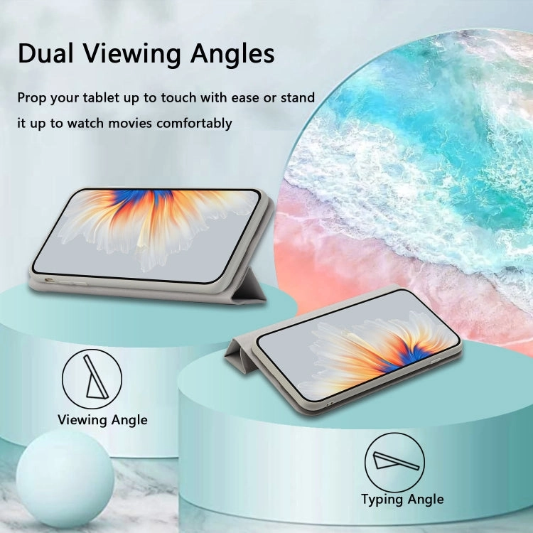 For Samsung Galaxy S21  5G 3-Folding Ultrathin Skin Feel Magnetic Solid Color Horizontal Flip