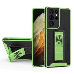 For Samsung Galaxy S21  5G Dual-color Skin Feel TPU   PC Magnetic Shockproof Case with Invisible