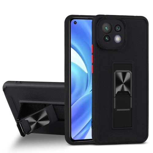 For Xiaomi Mi 11 Dual-color Skin Feel TPU   PC Magnetic Shockproof Case with Invisible