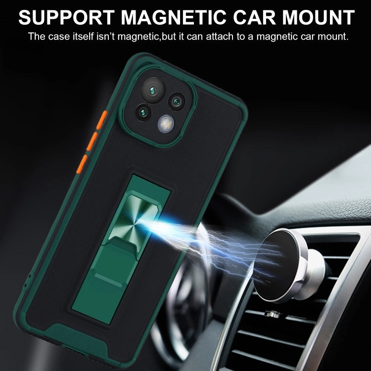For Xiaomi Mi 11 Dual-color Skin Feel TPU   PC Magnetic Shockproof Case with Invisible
