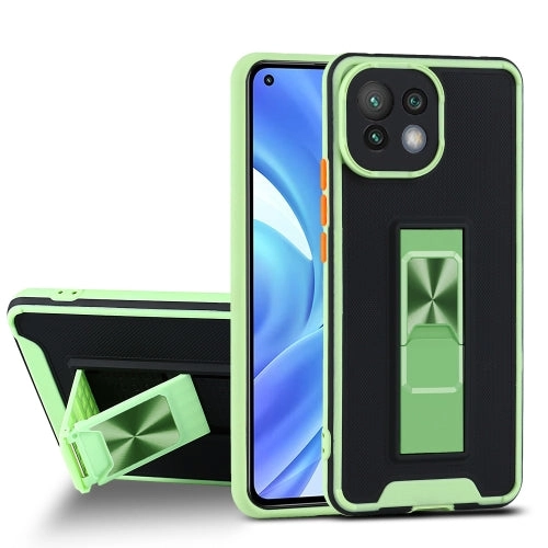 For Xiaomi Mi 11 Dual-color Skin Feel TPU   PC Magnetic Shockproof Case with Invisible