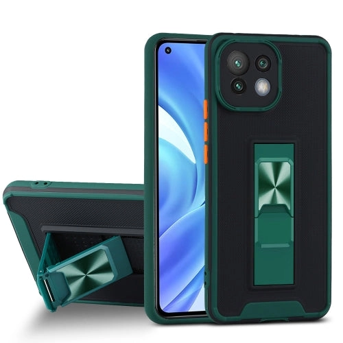 For Xiaomi Mi 11 Dual-color Skin Feel TPU   PC Magnetic Shockproof Case with Invisible