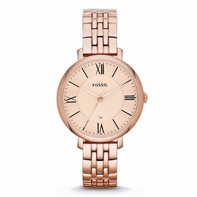 Fossil ES3435 Jacqueline Rose-Tone Stainless Steel Watch