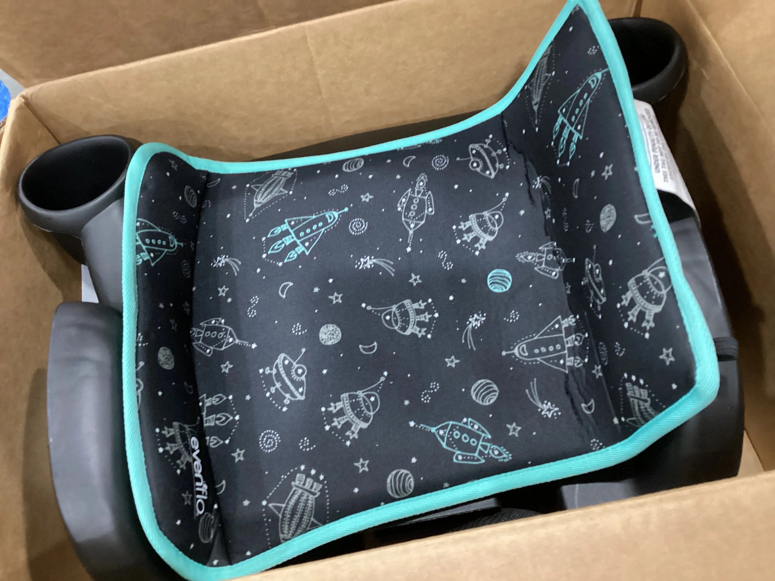 GoTime No Back Booster Car Seat -Blue Astro (See Description)