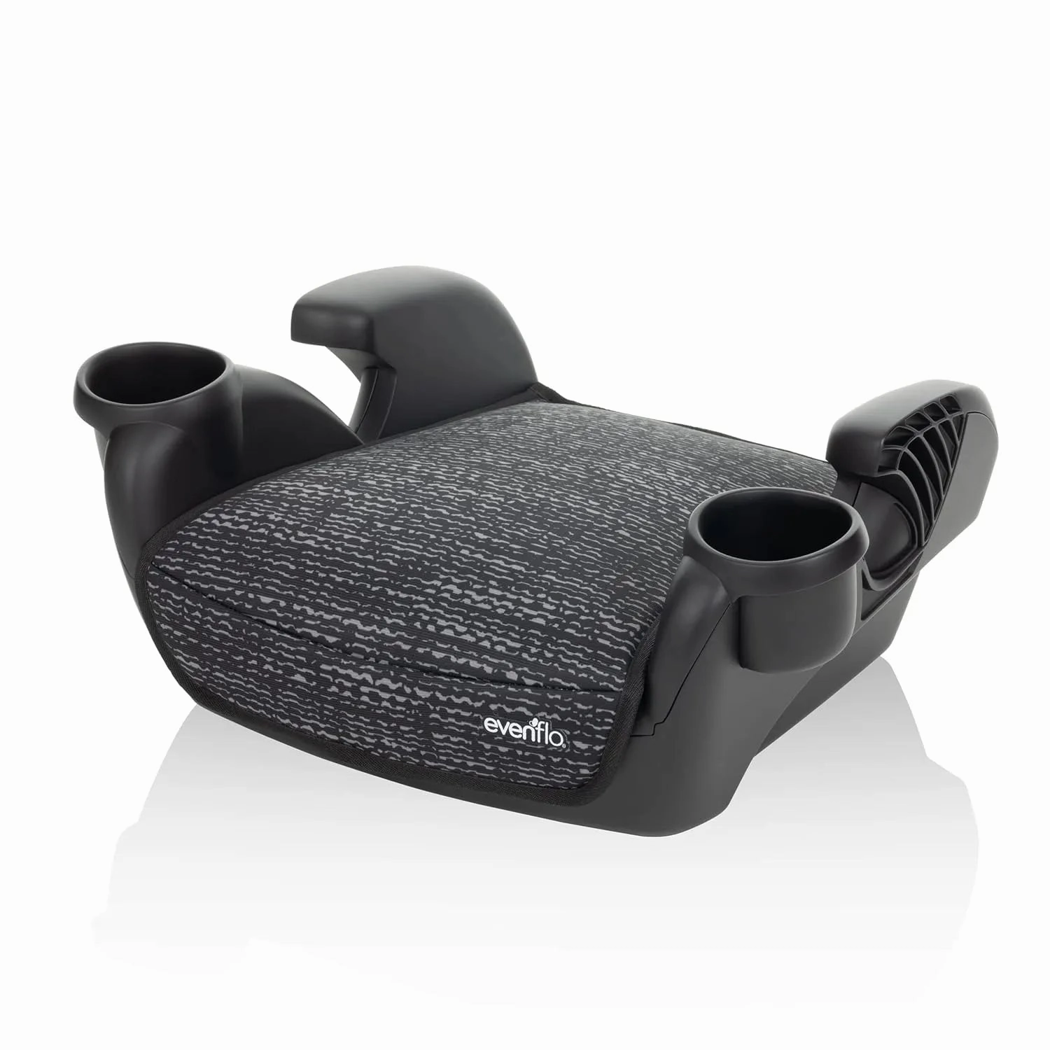 GoTime No Back Booster Car Seat, Forward Facing (Static Black) Static Black Geometric