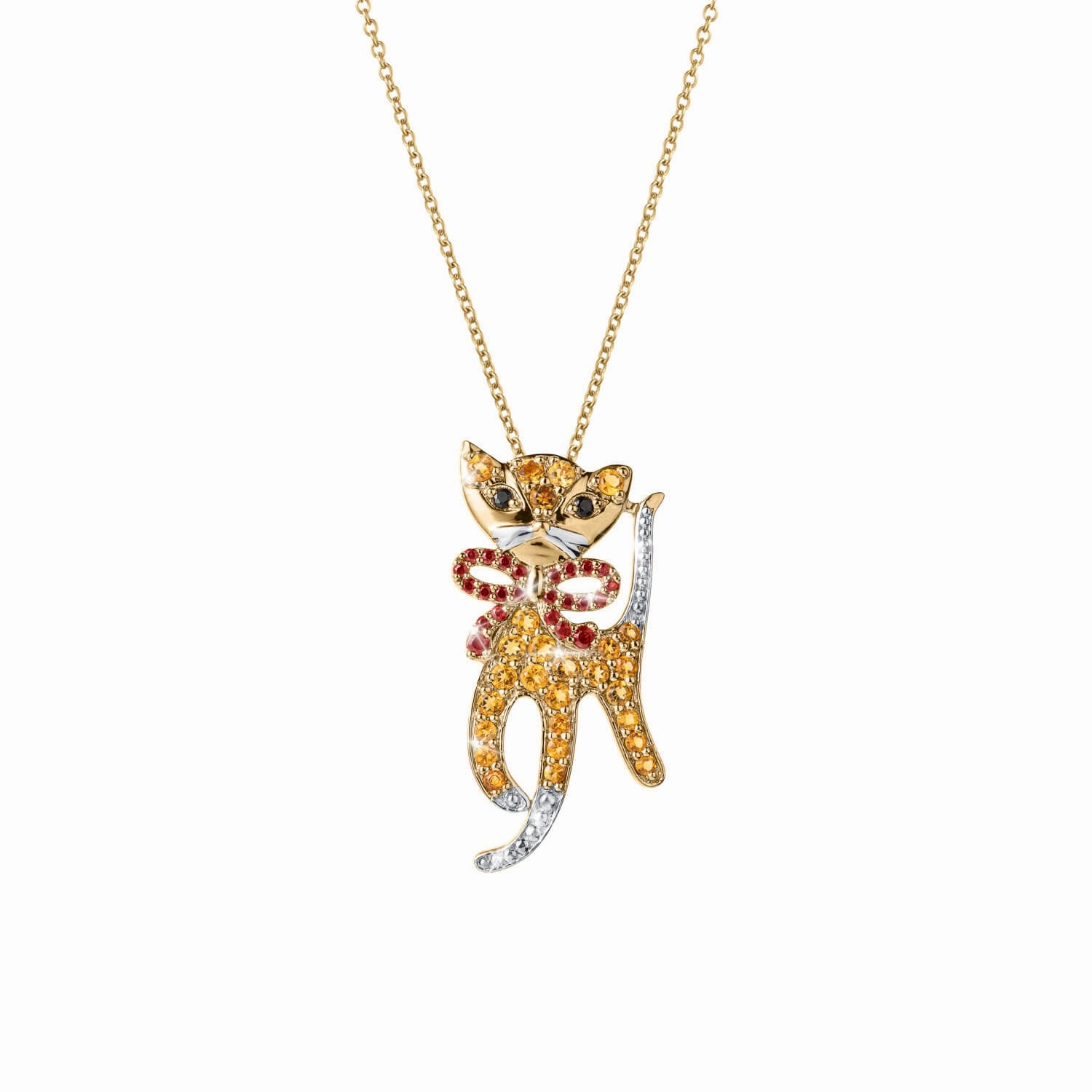 Graceful Feline Pendant