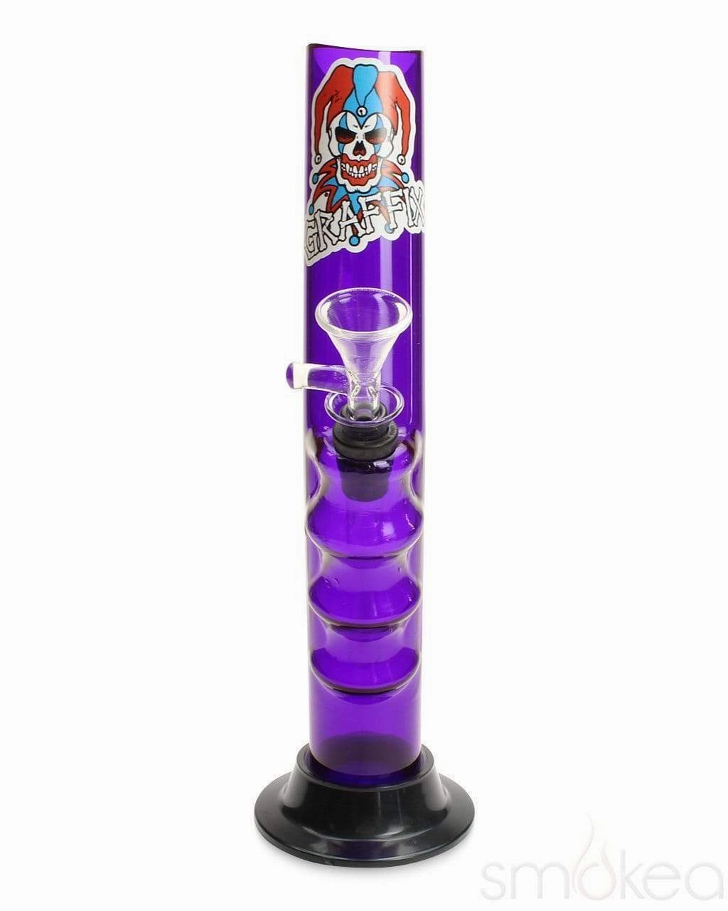 Graffix 10" Gripper Skinny Acrylic Bong