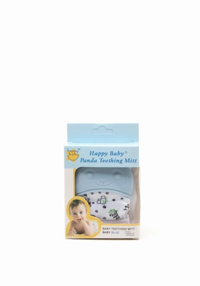 Happy Baby Panda Teething Mitt, Blue