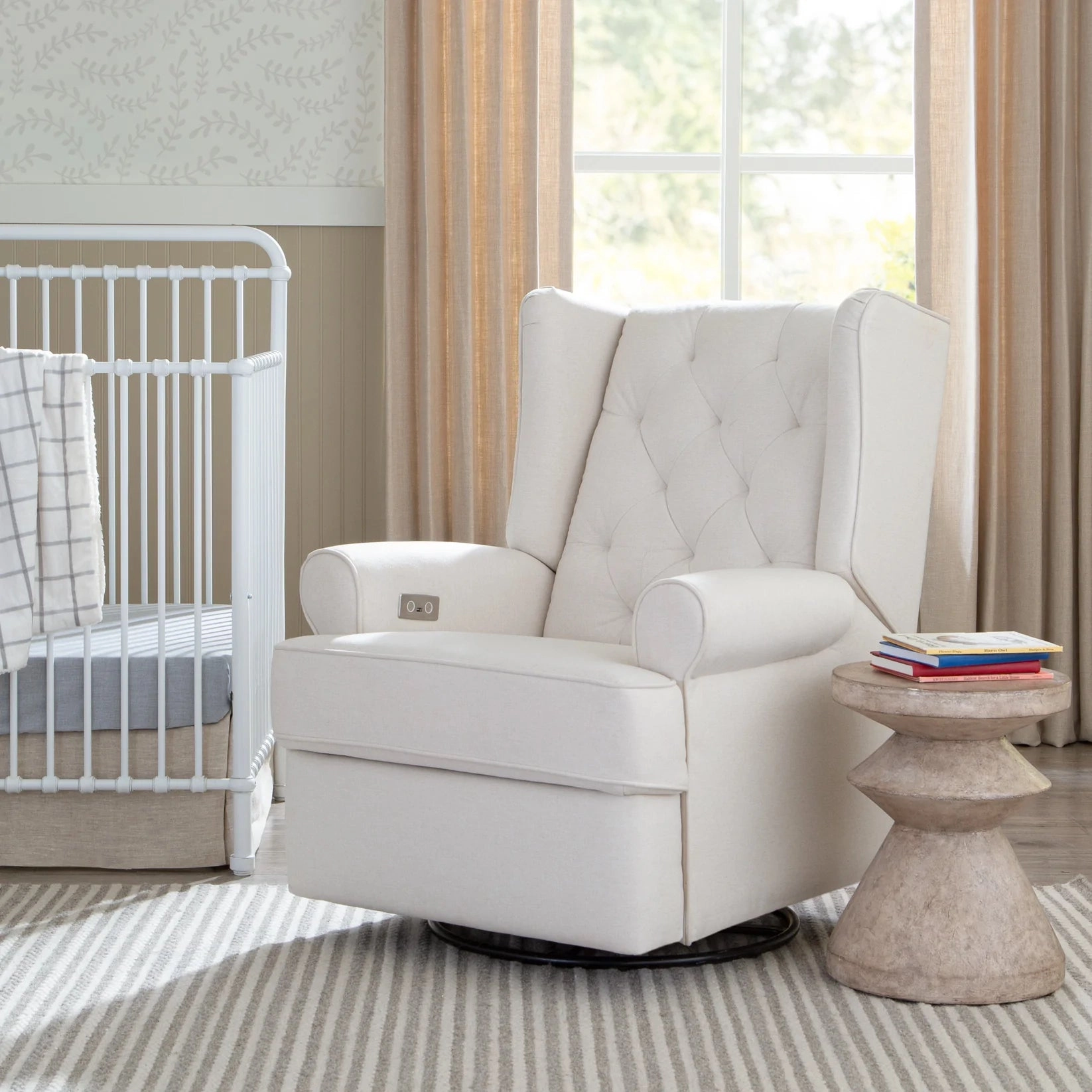 Harbour Electronic Recliner and Swivel Glider with USB Port