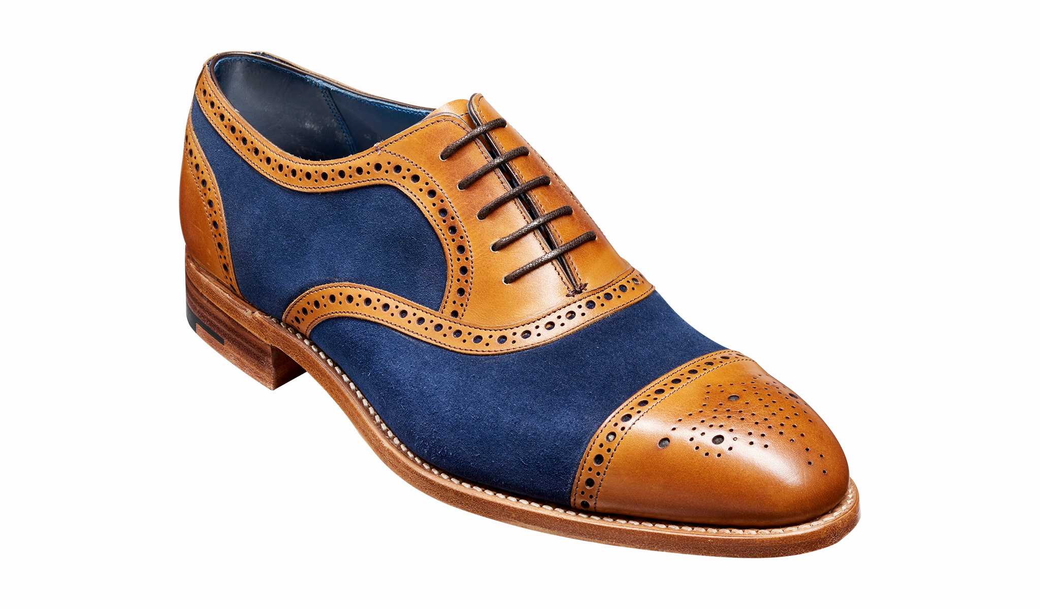 Hursley - Cedar Calf / Navy Suede