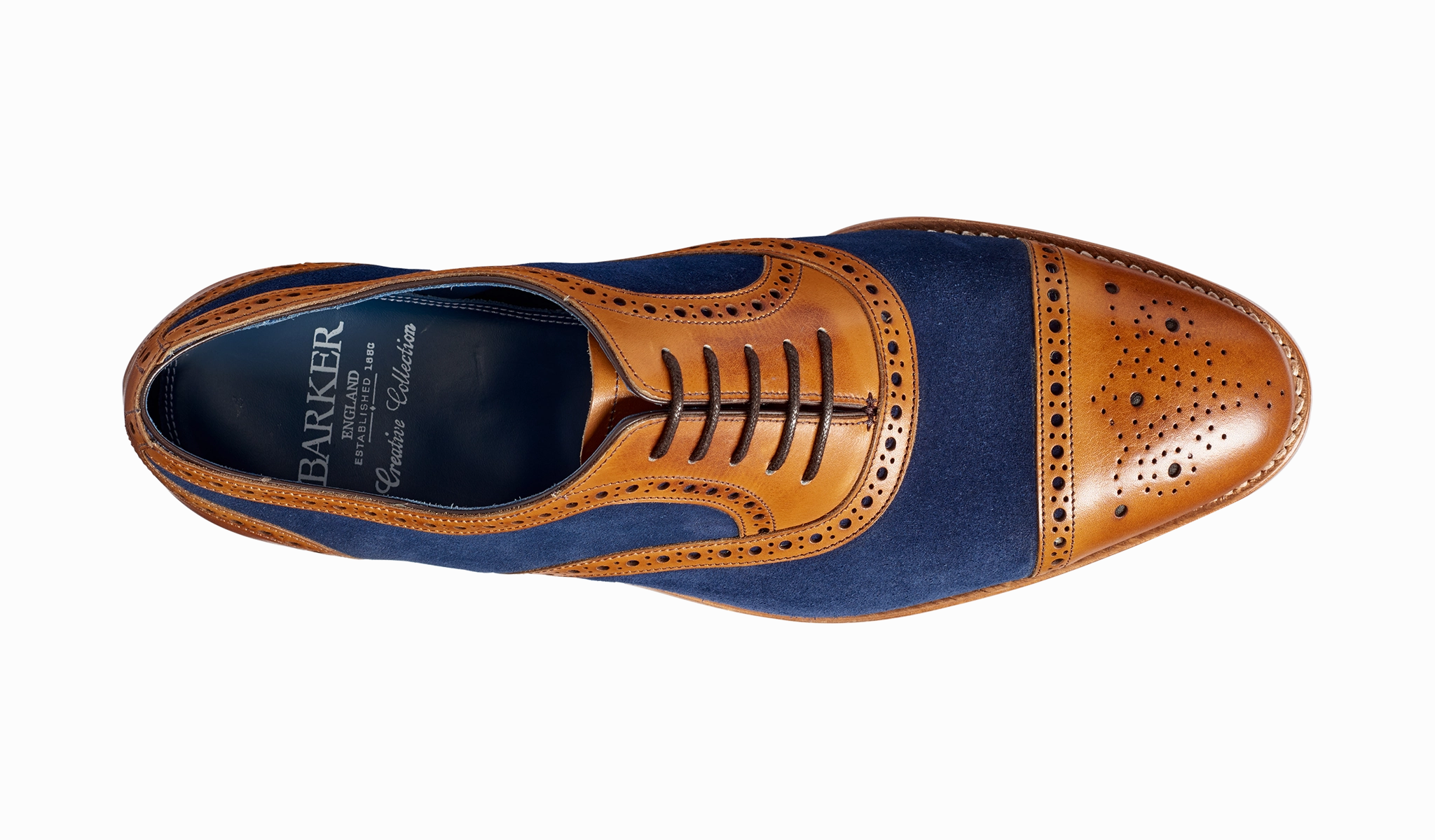 Hursley - Cedar Calf / Navy Suede