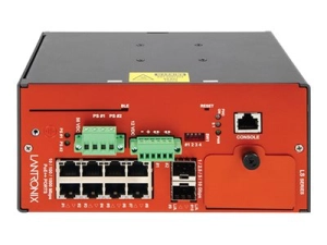 Lantronix LS Series LSS2200-8P - Switch - smart - 8 x 10/100/1000   2 x 1/2.5/5/10GBase-T - DIN rail mountable, wall-mountable