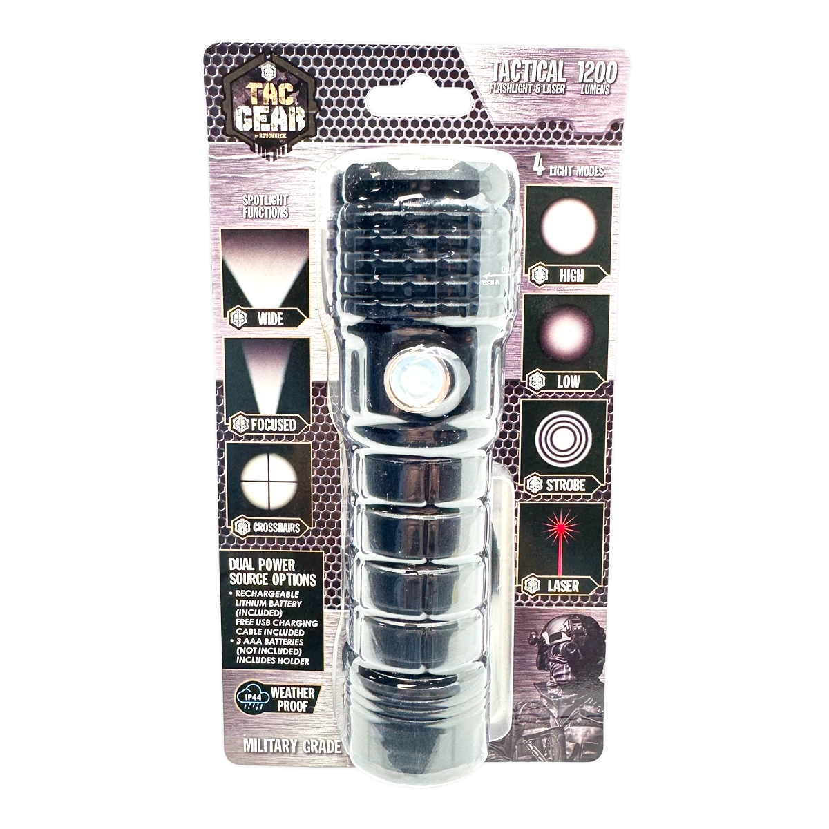 LED Flashlight Multi-Function Hazard Tool - 4 Pieces Per Retail Ready Display 41672