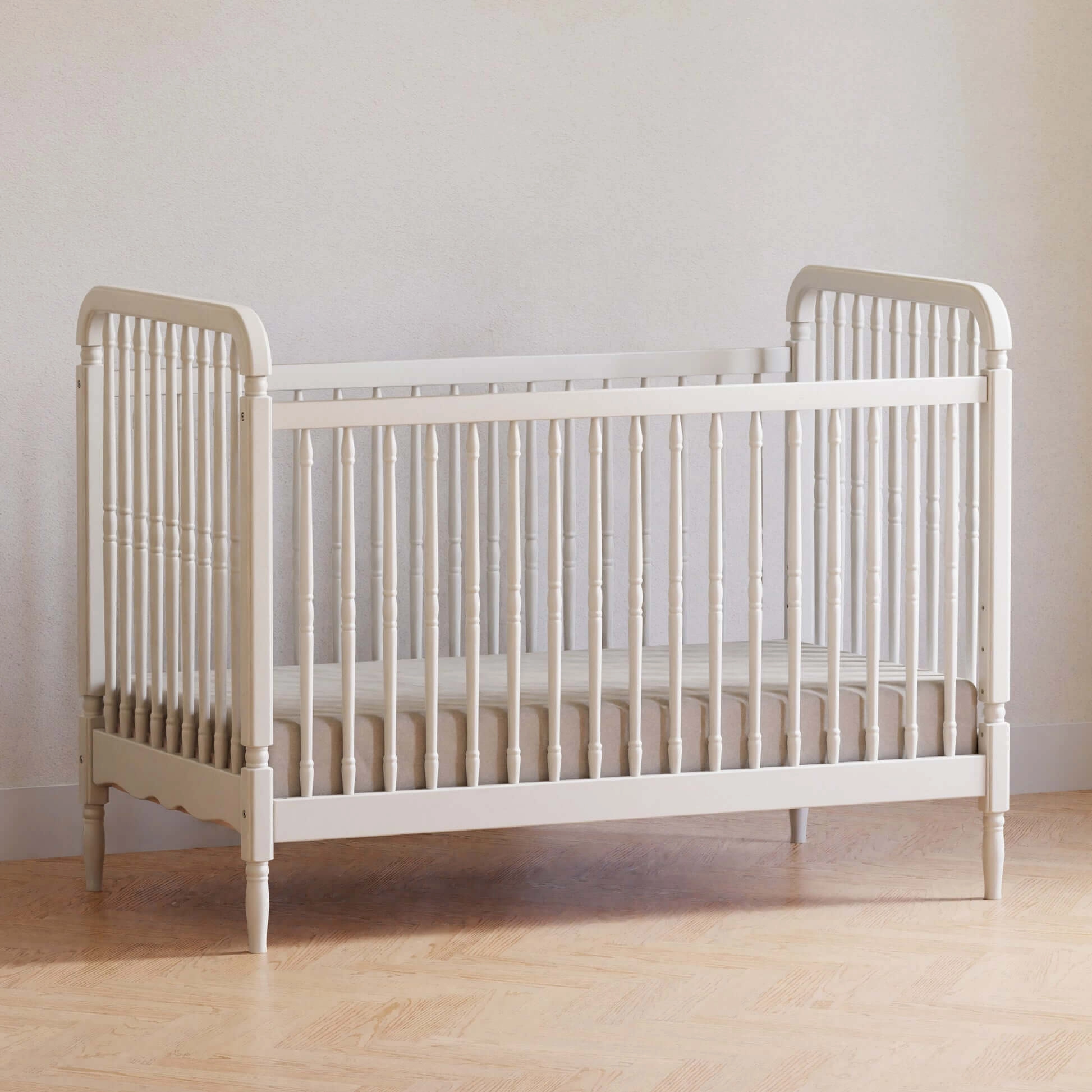 Liberty 3-in-1 Convertible Spindle Crib with Toddler Bed Conversion Kit