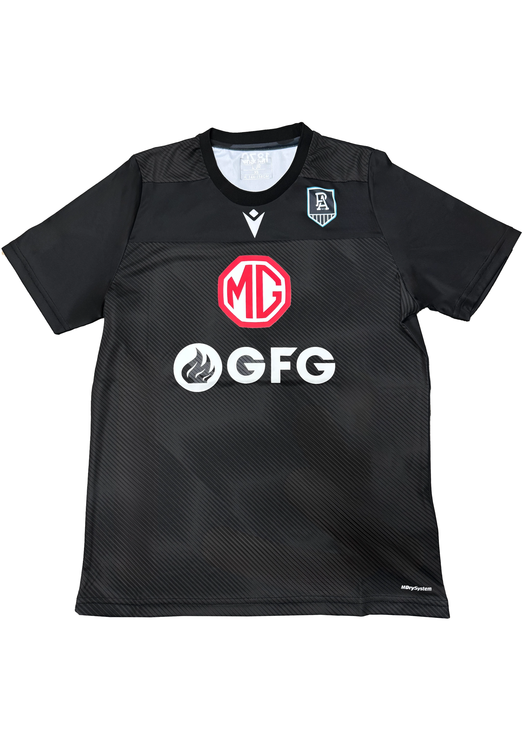 Macron Junior Port Adelaide Run out Tee <BR> 58130386