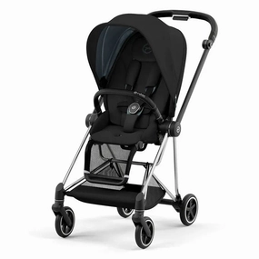 Mios3 Stroller — Deep Black / Chrome Frame