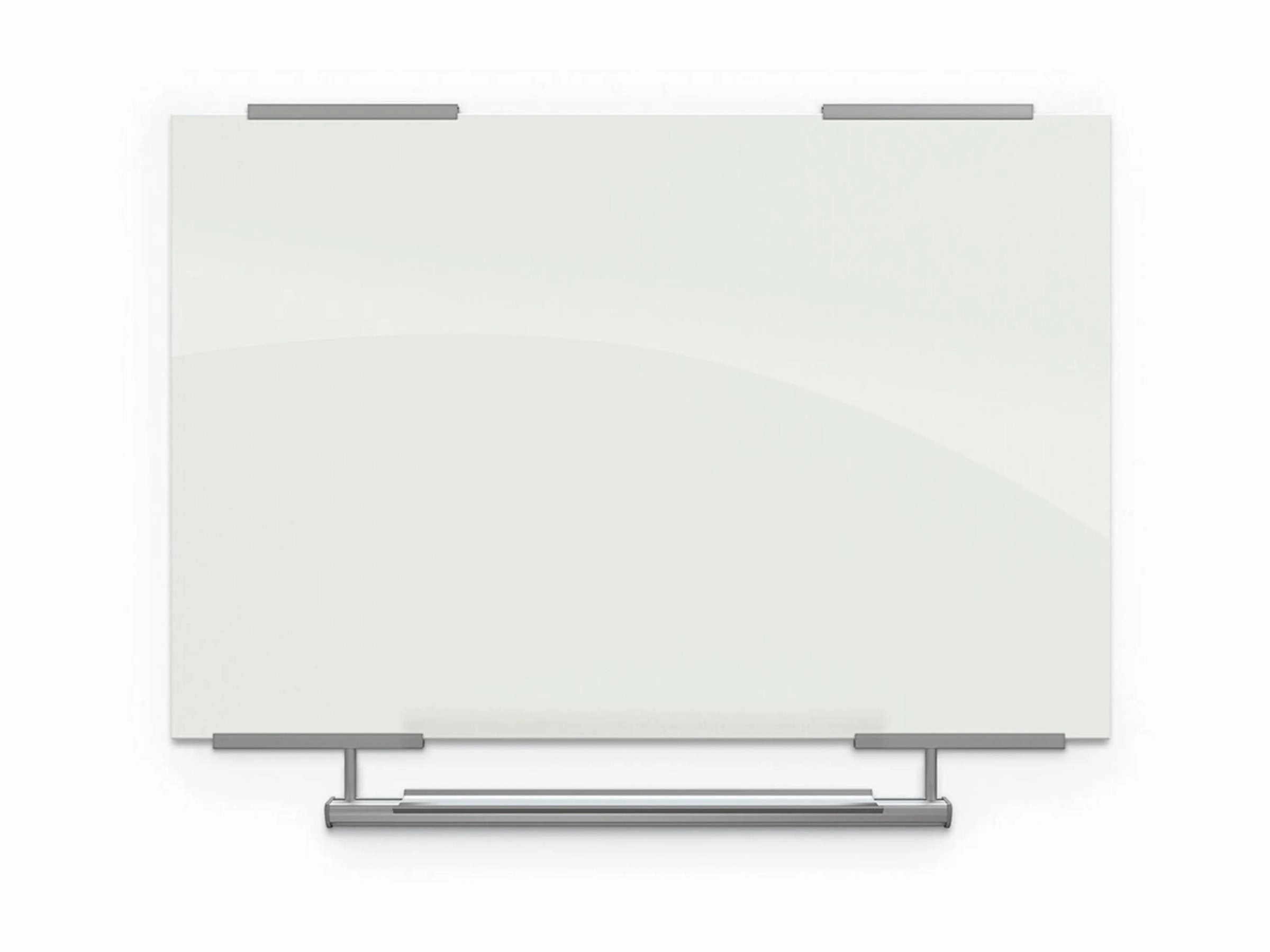 MooreCo Visionary Hierarchy - Whiteboard - wall mountable - 70.9 in x 47.2 in - tempered glass - magnetic - gloss white 83845-2X576