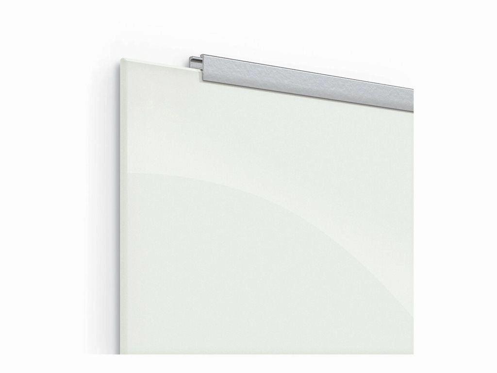 MooreCo Visionary Hierarchy - Whiteboard - wall mountable - 70.9 in x 47.2 in - tempered glass - magnetic - gloss white 83845-2X576