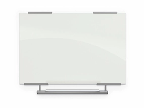 MooreCo Visionary Hierarchy - Whiteboard - wall mountable - 70.9 in x 47.2 in - tempered glass - magnetic - gloss white 83845-2X576