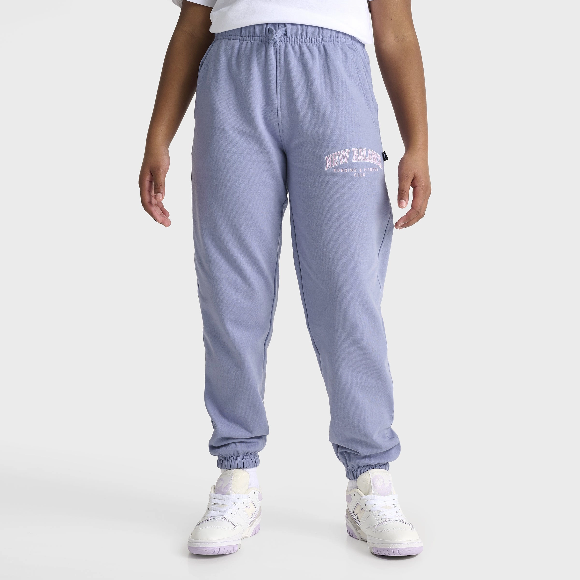 New Balance Junior Girls' Loose Fit Joggers / Dusk Shower