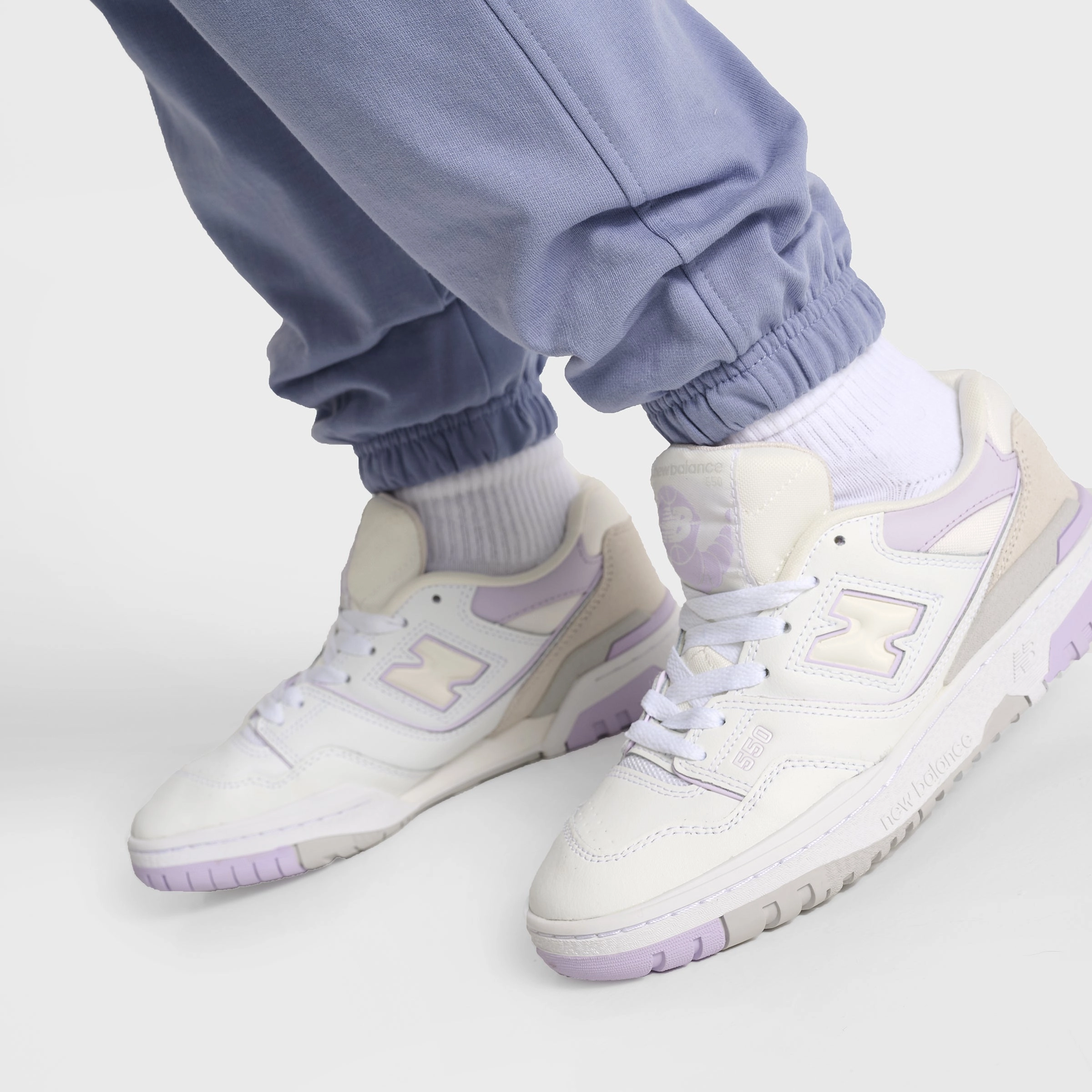 New Balance Junior Girls' Loose Fit Joggers / Dusk Shower